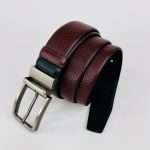 Men's Dot Pattern Belt – Dual Tone Moving Brockless - Image 2