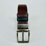 Men's Dot Pattern Belt – Dual Tone Moving Brockless - Image 4