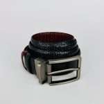 Pati Pattern Leather Belt – Dual Tone Moving Brockless - Image 3