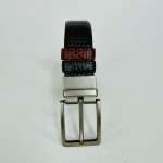 Pati Pattern Leather Belt – Dual Tone Moving Brockless - Image 4