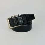 Pati Pattern Design Leather Belt – Black - Image 3