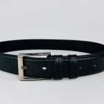 Pati Pattern Design Leather Belt – Black - Image 5