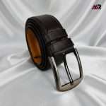 Premium Men’s Leather Formal Belt- Chocolate