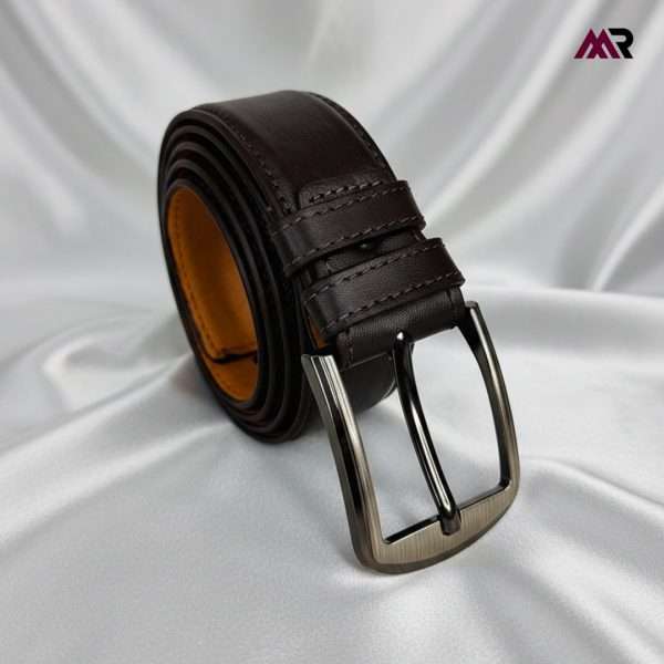 Premium Men’s Leather Formal Belt- Chocolate