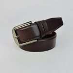 Premium Men’s Leather Formal Belt- Chocolate - Image 3