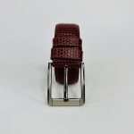 Pati Pattern Design Leather Belt – Brown - Image 4