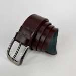 Premium Men’s Leather Formal Belt- Chocolate - Image 3