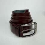 Premium Men’s Leather Formal Belt- Chocolate - Image 2