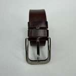 Premium Men’s Leather Formal Belt- Chocolate - Image 4