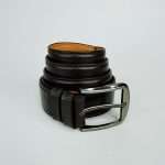 Premium Men’s Leather Formal Belt- Chocolate - Image 4