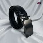 Auto Brockless Plain Leather Belt – Black