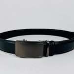 Auto Brockless Plain Leather Belt – Black - Image 6