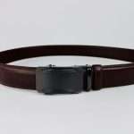Auto Brockless Plain Leather Belt – Chocolate - Image 6