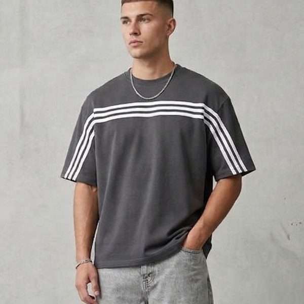Urban Stripe Drop Shoulder T-Shirt